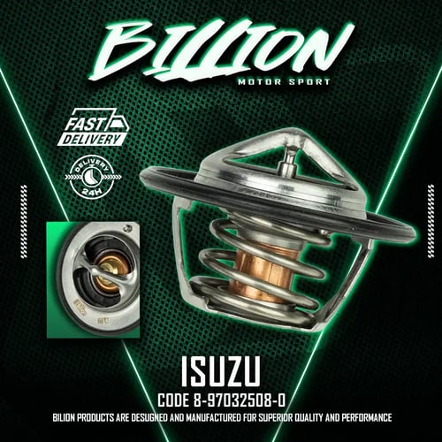 Billion Thermostat 68° วาล์วน้ำ Billion 68 องศา [8-97032508-0] สำหรับ ISUZU D-MAX, ALL NEW D-MAX, 1.9 BLUE POWER, 4HG1