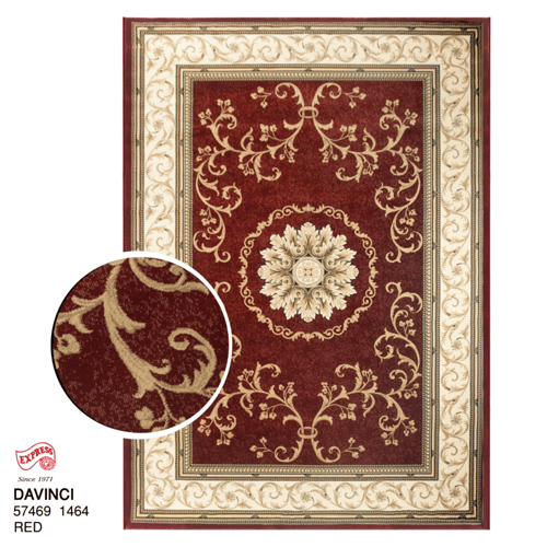 DAVINCI (L1) 57469 1464 L1 200x290 CM. RED