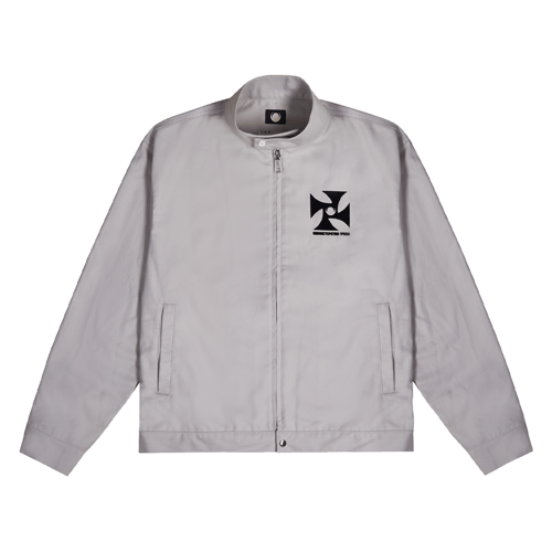 FUXURY VOID AXIS HARRINGTON JACKET GREY