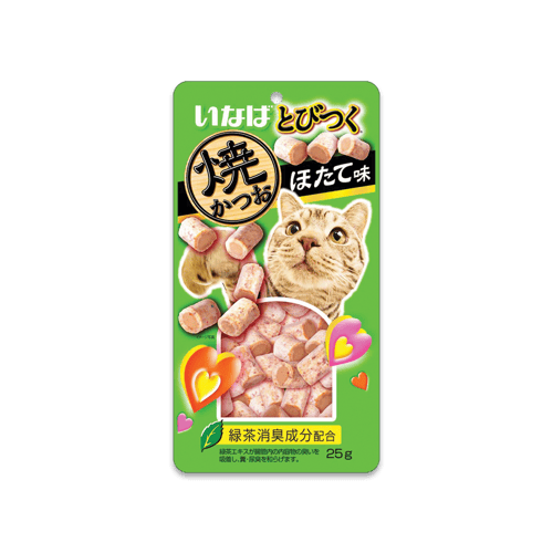 [MANOON] INABA Soft Bits Tuna and Chicken Fillet Scallop Flavor อินาบะ ซอฟท์บิตส์ ขนมแมวเม็ดนุ่ม รสปลาทูน่าและเนื้อสันในไก่รสหอยเชลล์ ขนาด 25 กรัม