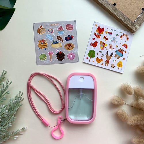 ?เเถมฟรี สติ๊กเกอร์สุดคิ้วท์ ❗✨สเปรย์แอลกอฮอล์ แบบหมุน 50 ml?  by NaradaAsia ?