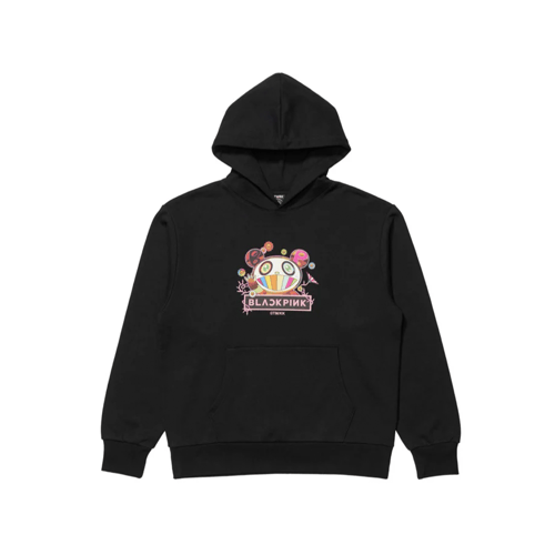 BLACK PINK X TAKASHI MURAKAMI "TMKK FLYING PANDA" HOODED BLACK