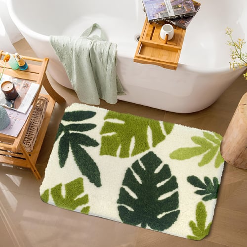 STELLAR DOOR MAT AM 6-8 CREAM GREEN