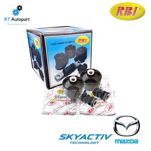 RBI บูชปีกนก Mazda2 Skyactive ปี14-20 / บูชปีกนกล่าง บู๊ชปีกนก บูทปีกนก Mazda 2 / D09H 34 350E / D09H-34-350E-1(2ตัว บูชใหญ่)