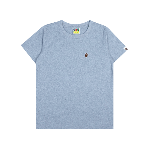 A BATHING APE HEAD ONE POINT T-SHIRT GREY