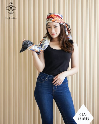 ผ้าพันคอ ผ้าคลุมไหล่ผืนใหญ่ - 01A-131643