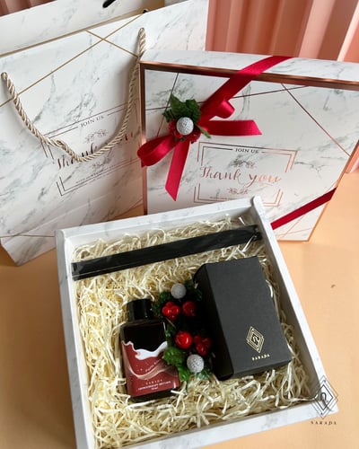 SB04 เซ็ทของขวัญสปา อโรม่า Diffuser ในกล่อง พร้อมถุง