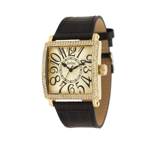 นาฬิกา Julius JA-612 C สายหนัง สีดำ