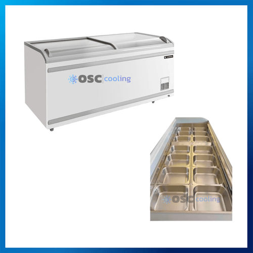 ตู้แช่แข็งอาหารสด บานกระจกโค้ง  28.2 คิว [SNC-0855P]