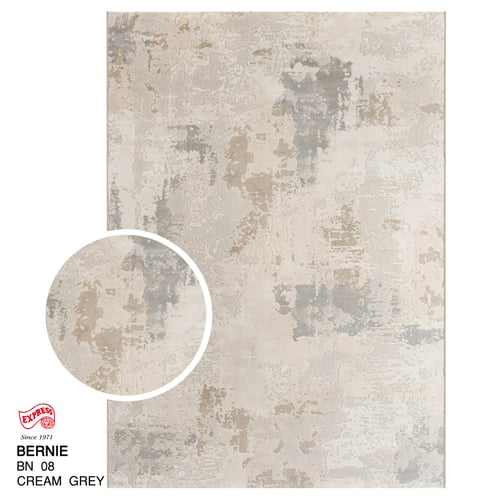 พรมรุ่น BERNIE (L) BN08 L 160x230 ซม. CREAM GREY