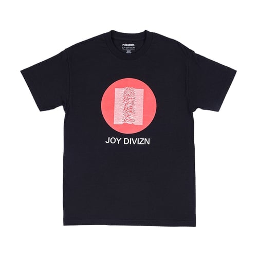 PLEASURES X JOYDIVISION GLOBAL TEE BLACK