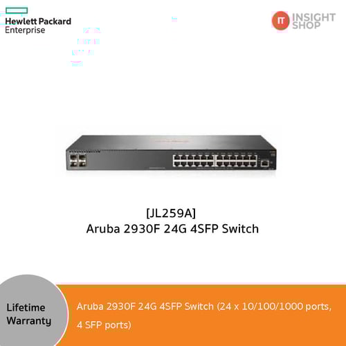 [JL259A] Aruba 2930F 24G 4SFP Switch