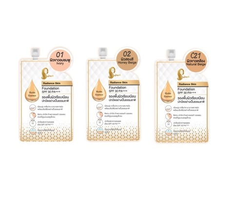 เจ้านางรองพื้น Radiance Skin Foundation SPF30 PA+++ (แบบซอง)