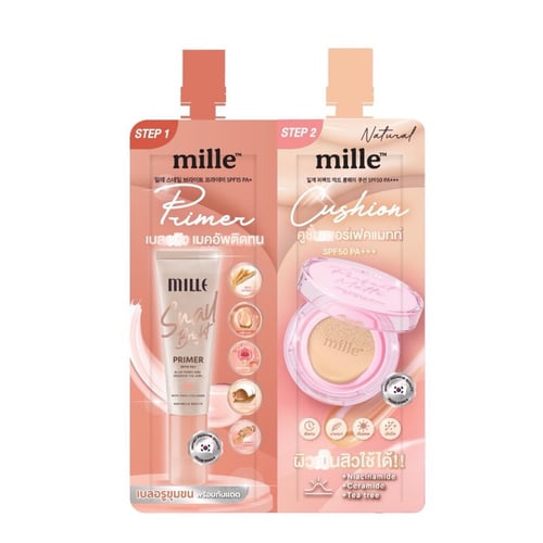 Mille DUO Primer + Cushion #02 (4g+4g.)