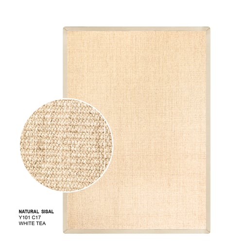 NATURAL SISAL (L) Y101 C17 L 160x230 CM. White Tea