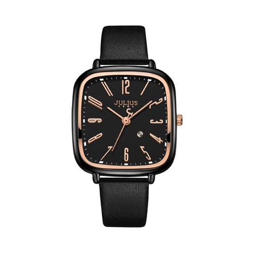 นาฬิกา Julius JA-1418M C สายหนัง สีดำ