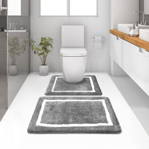 พรมเช็ดเท้าชุดห้องน้ำ (BATH MAT) รุ่น STELLAR EG 2-6 GREY สีเทา
