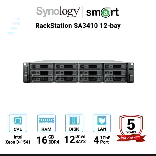 Synology SA3410 12-bay RackStation &nbsp;| กรุณาติดต่อเจ้าหน้าที่เพื่อขอใบเสนอราคา