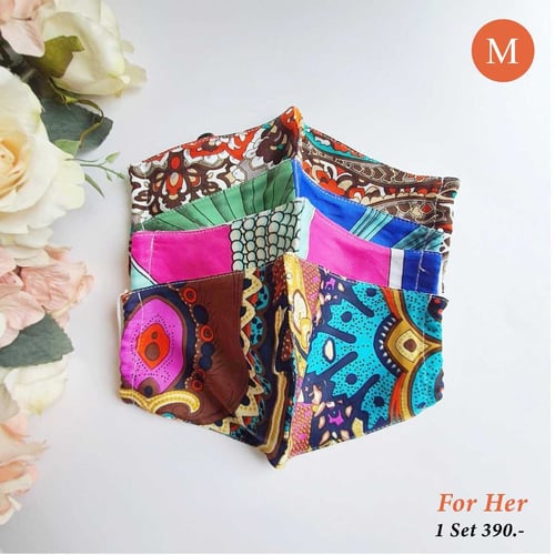 เซทหน้ากากอนามัยผ้า For Her M