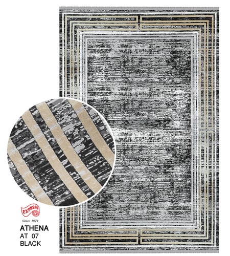 ATHENA (XL) RUG AT07 XL 240x340 CM. BLACK