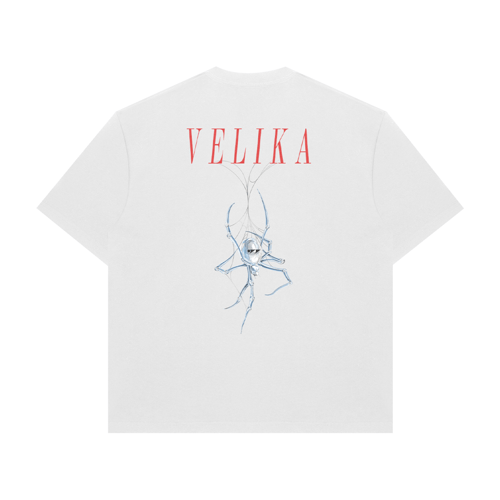 VELIKA CHROMESPIDER OVERSIZED T-SHIRT WHITE