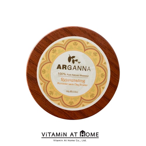 Arganna Rhassoul Lava Clay 100 G อาร์แกนน่า โคลนมาสก์หน้าราซซูล