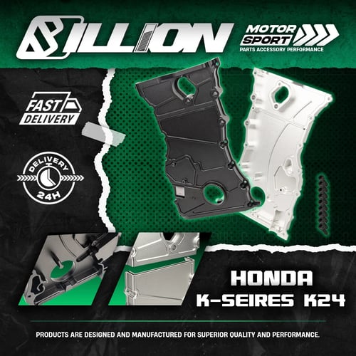 Billion Timing Chain Cover K-Series K24 [BLACK]