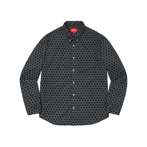 SUPREME MONOGRAM SHIRT BLACK