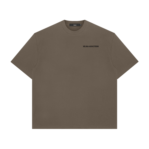 VELIKA LOGO 2025 T-SHIRT ARMY BROWN