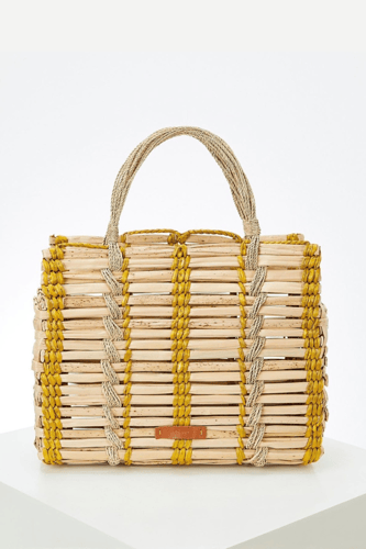 Mini wara yellow bag