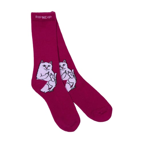  RIPNDIP LORD NERMAL SOCKS WINE