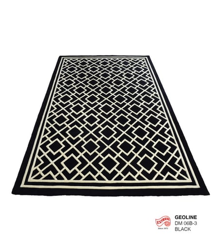 พรมรุ่น GEO LINE (L) DM 06B-3 L 160x230 ซม. BLACK (พรีออเดอร์)