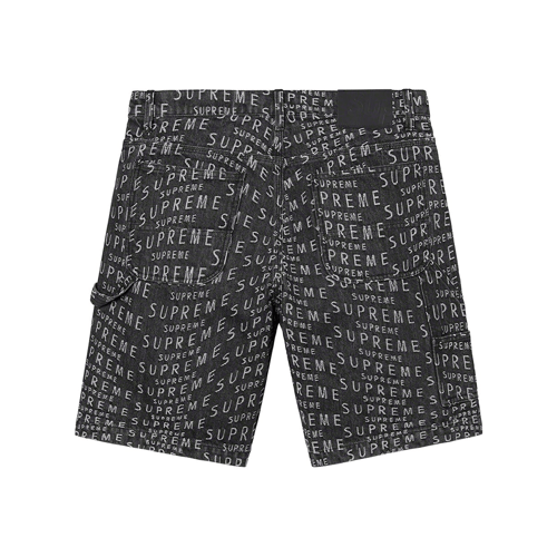 パンツ Supreme Warp Jacquard Logos Denim Short Supreme Warp Jacquard Logos Denim Painter Short (SS21) - $138