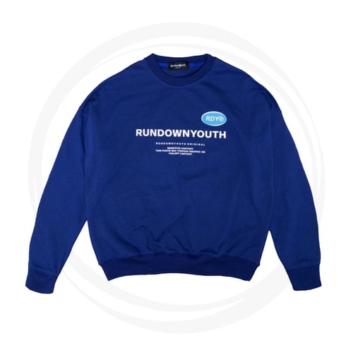 RUNDOWNYOUTH WELLNESS CLUB SWEATER BLUE