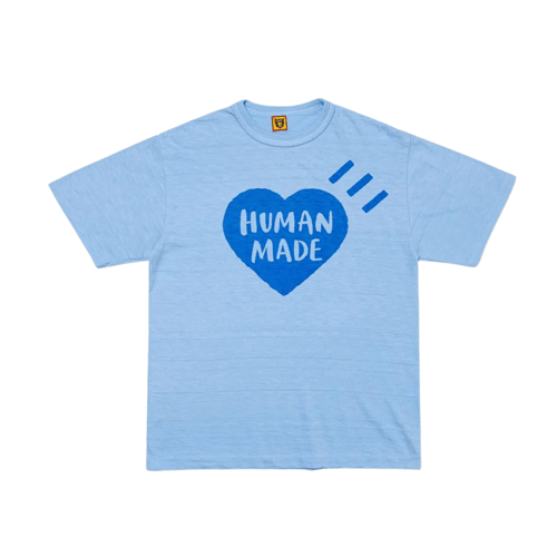 HUMAN MADE HEART COLOR T-SHIRT BLUE