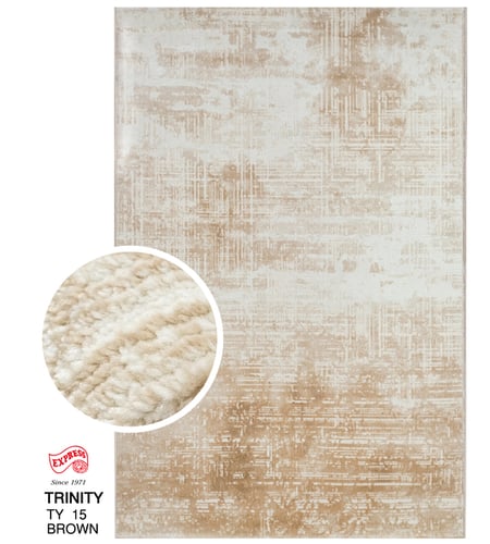 พรมรุ่น TRINITY (L1) TY15 L1 200x290 ซม. BROWN