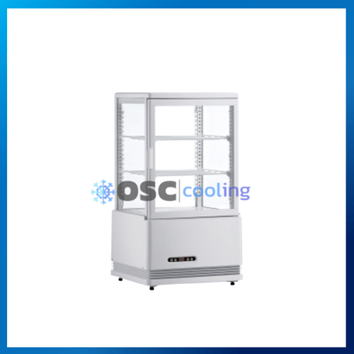 ตู้แช่กระจก 4 ด้าน ชั้นวาง 2 ชั้น "SANDEN" 2.1 คิว [SAG-0585C]