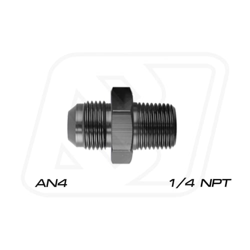 Billion ข้อลดเกลียว 1/4"NPT ออก AN6/AN8/AN10 (BLUE/BLACK)