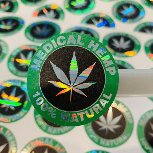 สติ๊กเกอร์ PVC ฟอยล์เงินรุ้ง  (สติ๊กเกอร์ Hologram)