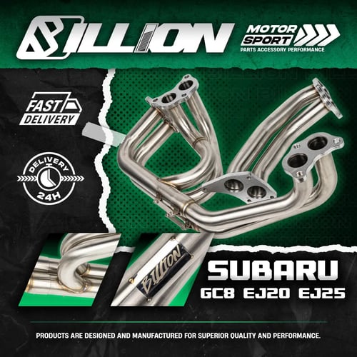 เฮดเดอร์ Billion สำหรับ Subaru GC8 EJ20 EJ25