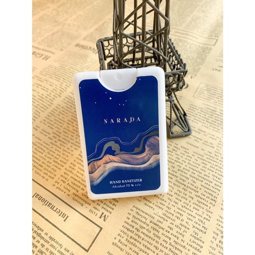 ❤️ สเปรย์แอลกอฮอล์ พกพาสะดวก!!! ถนอมผิว แห้งเร็ว Alcohol Spray 20 ml by NaradaAsia ❤️++20ml การ์ดสีขาว++