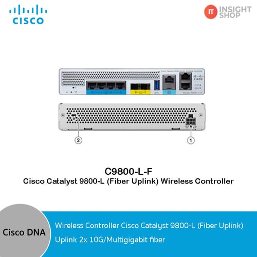 C9800-L-F-K9 Cisco Catalyst 9800-L (Fiber Uplink) Wireless Controller