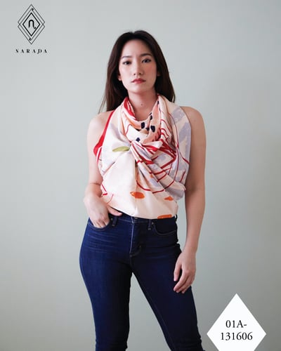ผ้าพันคอ ผ้าคลุมไหล่ผืนใหญ่ 01A-131606