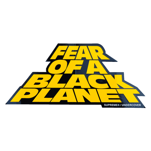 SUPREME X UNDERCOVER FEAR OF A BLACK PLANET STICKER
