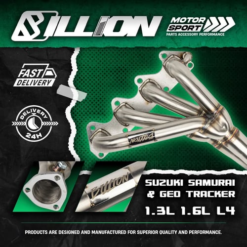 เฮดเดอร์ Billion Suzuki Samurai & Geo Tracker 1.3L 1.6L L4