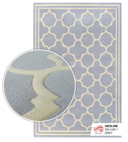 พรมรุ่น GEO LINE (L) DM 04B-1 L 160x230 ซม. GREY (พรีออเดอร์)