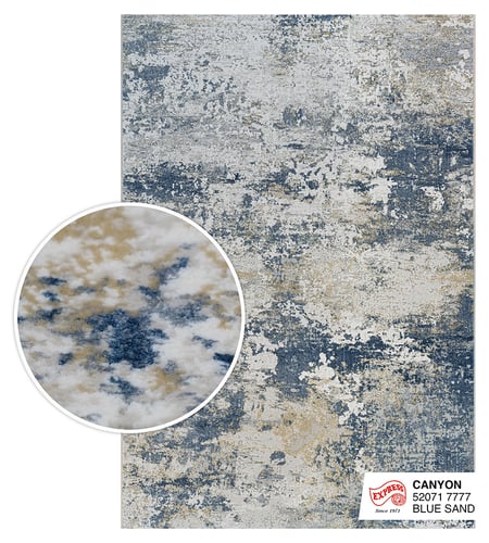 พรมรุ่น CANYON (L1) 52071 7777 L1 200x290 ซม. BLUE SAND