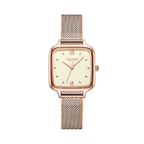นาฬิกา Julius JA-1264 A สายสแตนเลสถัก สีสองกษัตริย์