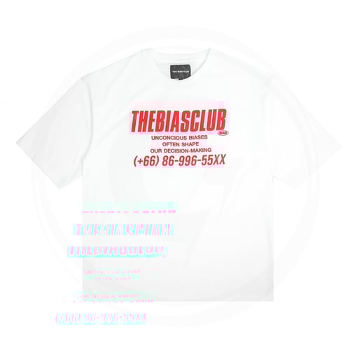 THE BIAS CLUB  BIAS TEXT ME FRONT T-SHIRTS WHITE/RED