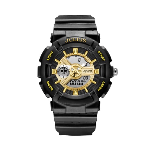 นาฬิกา Julius JA-1276 E สายซิลิโคน สีดำ
